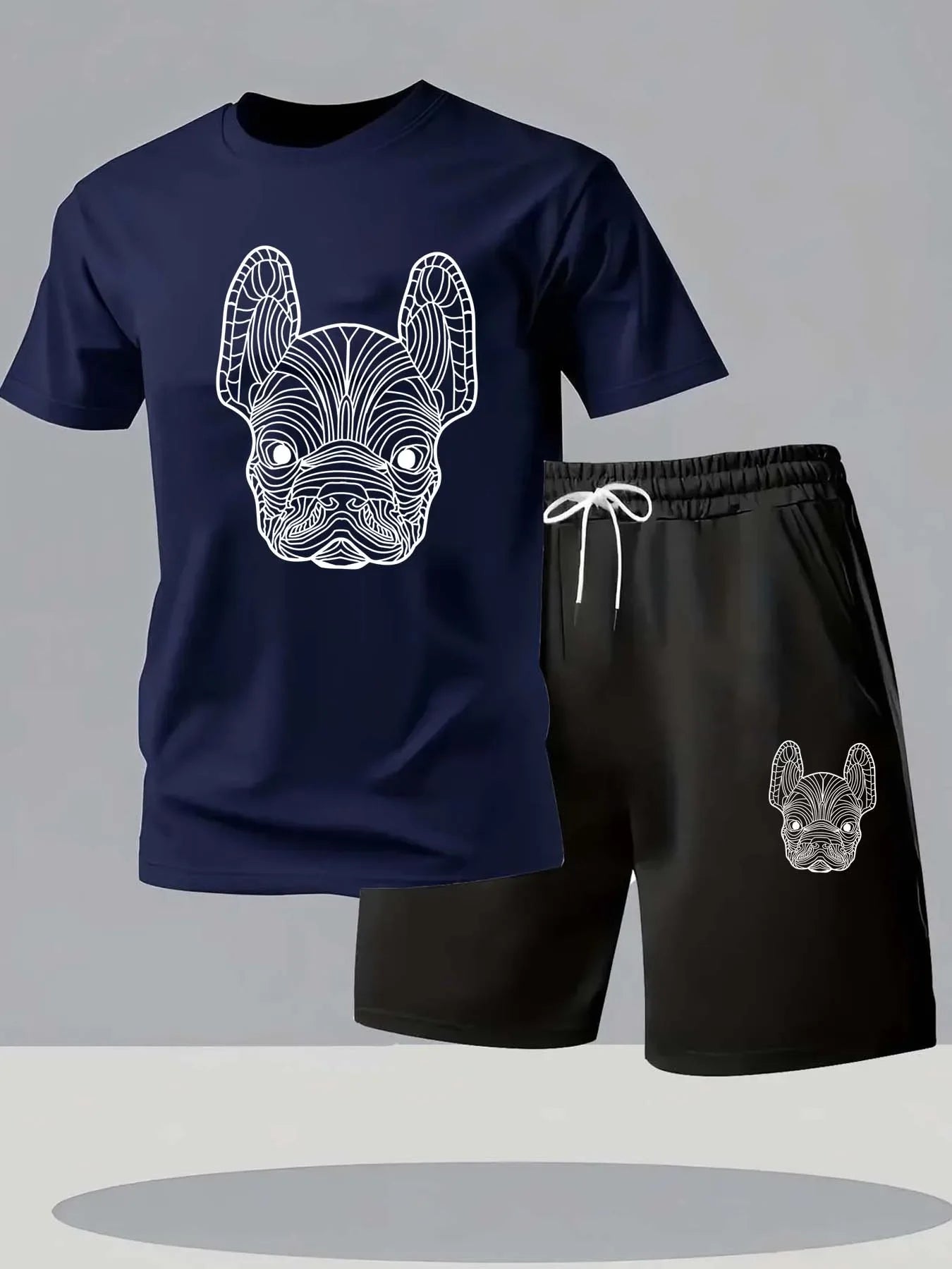 Men's Quick Dry Casual Short Sleeve T-Shirt and Shorts Set