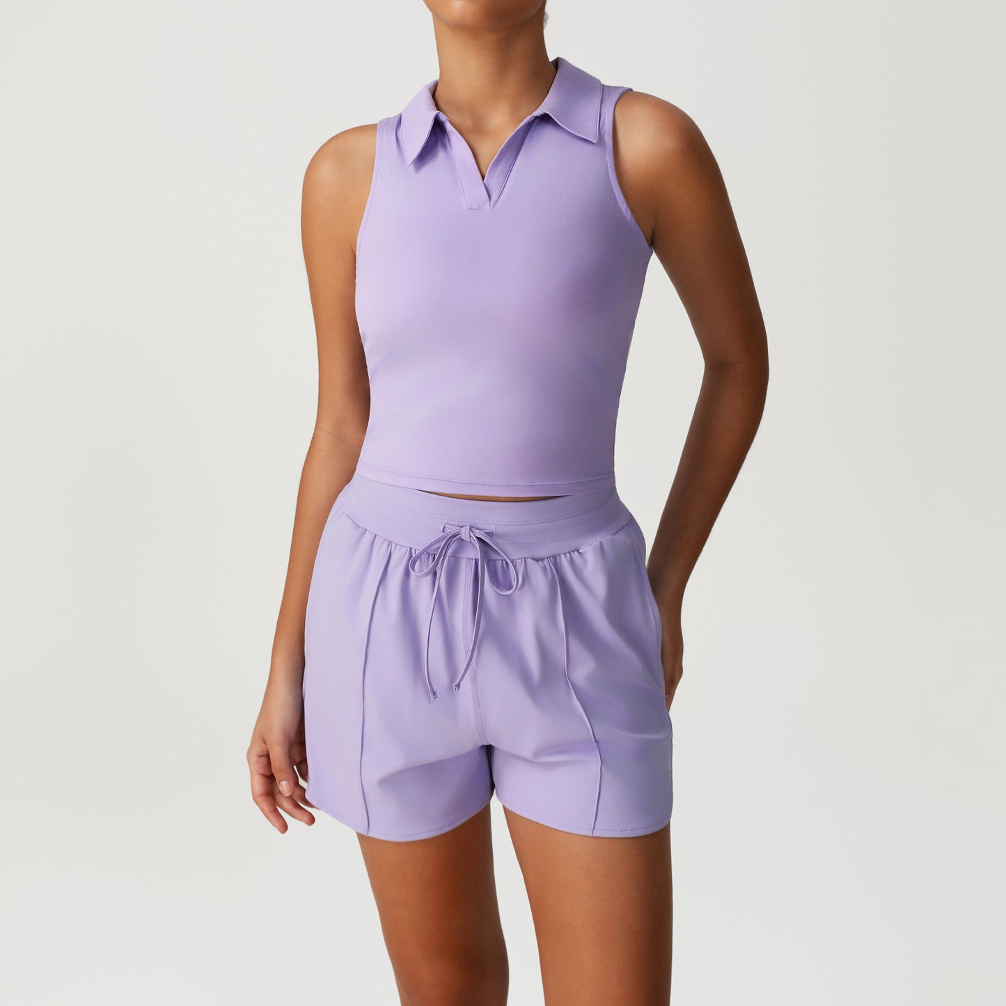 Purple Vest Shorts
