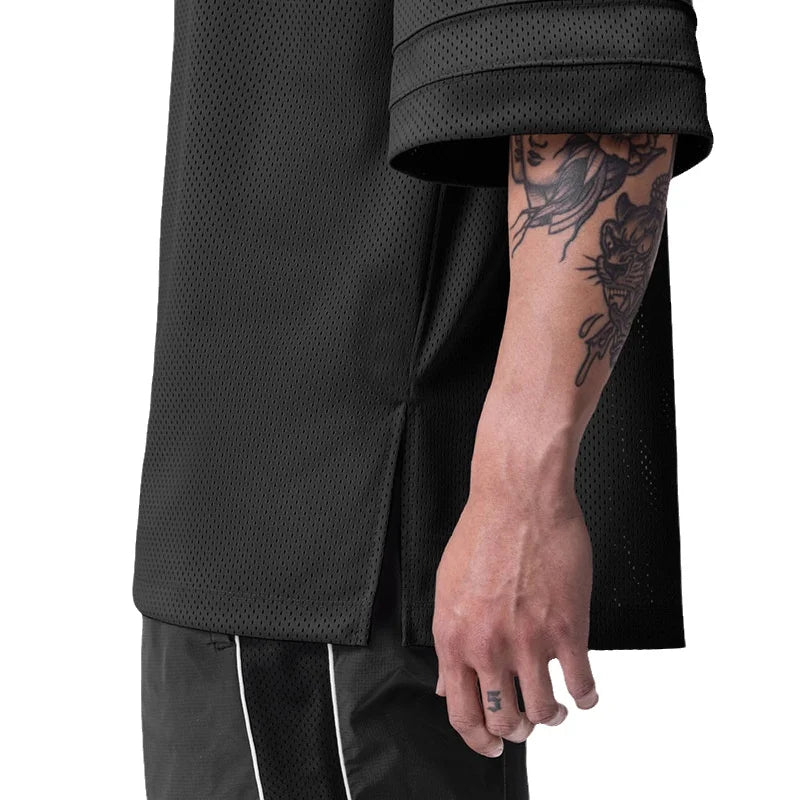 Oversized Mesh Quick Dry Workout T-Shirt
