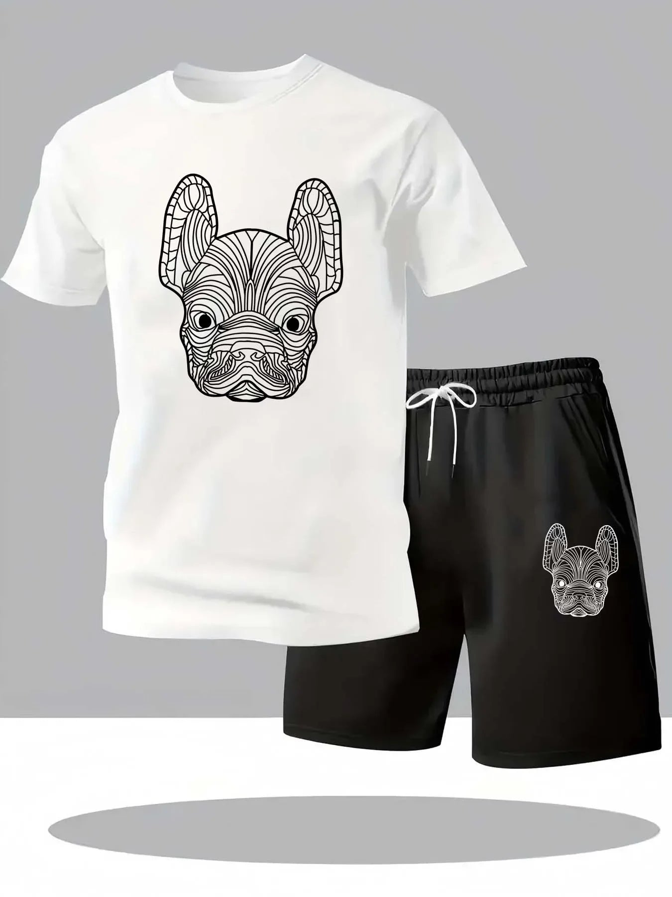 Men's Quick Dry Casual Short Sleeve T-Shirt and Shorts Set