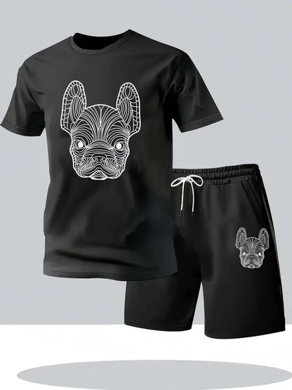 Men's Quick Dry Casual Short Sleeve T-Shirt and Shorts Set