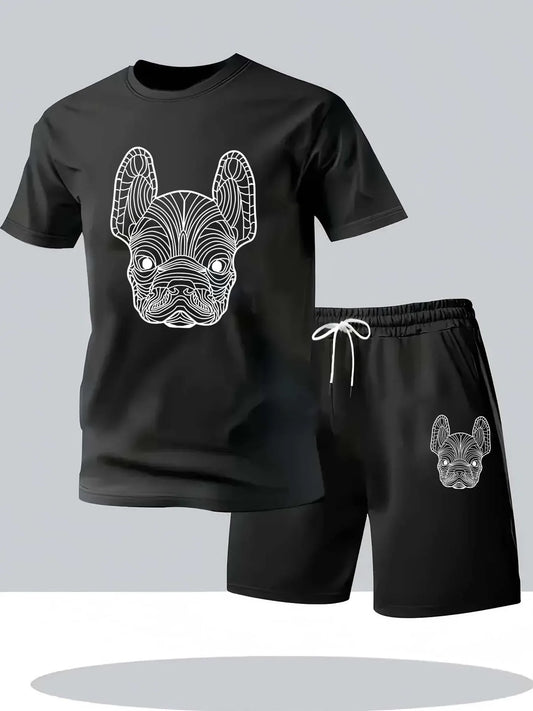 Men's Quick Dry Casual Short Sleeve T-Shirt and Shorts Set