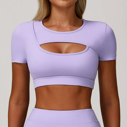 Hollow Out Short Sleeve T-Shirt