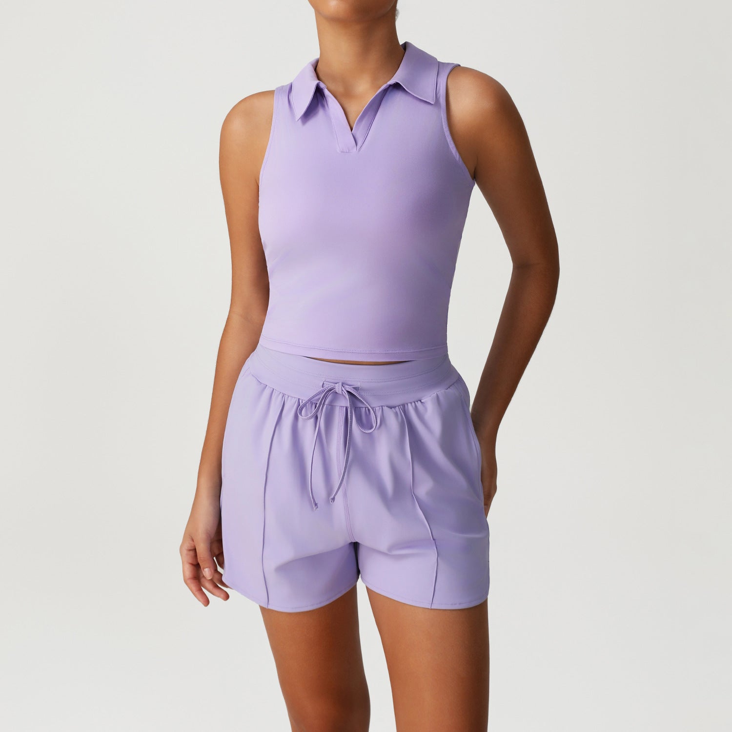 Purple Vest Shorts